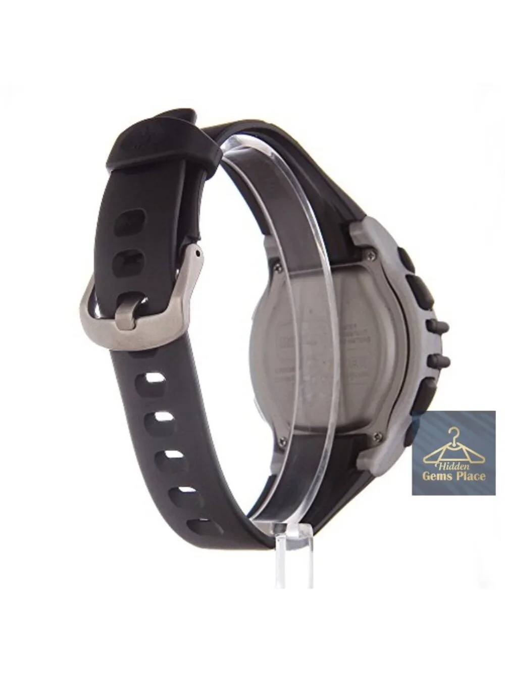 Men's Digital Chronograph Watch 44mm Resin Indiglo Water Resistant